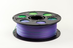 Трехцветный PLA шелк фиолетовый зеленый желтый пластик Bestfilament для 3D-принтеров 1 кг (1,75 мм)