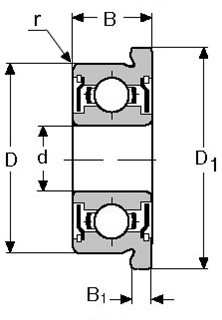 Подшипник F624ZZ