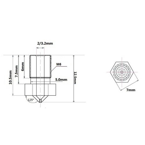 Сопло E3D 0.6 мм сталь закаленная
