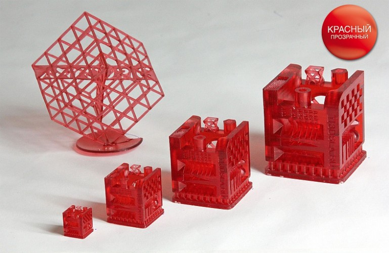 Красный прозрачный фотополимер 3DSLA , 1 кг