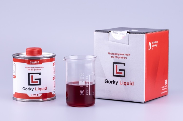 Фотополимерная смола Gorky Liquid "Simple" красная 0,25 кг
