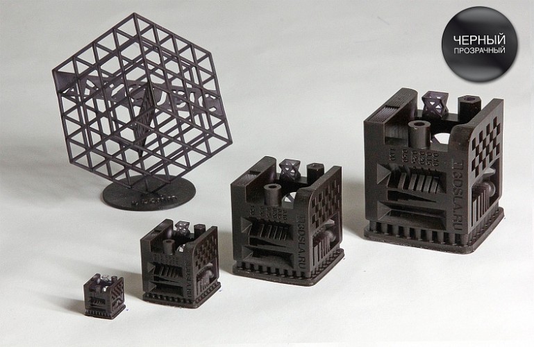 Черный прозрачный фотополимер 3DSLA , 1 кг