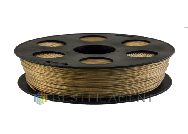Золотистый металлик PETG пластик Bestfilament для 3D-принтеров 0.5 кг (1,75 мм)