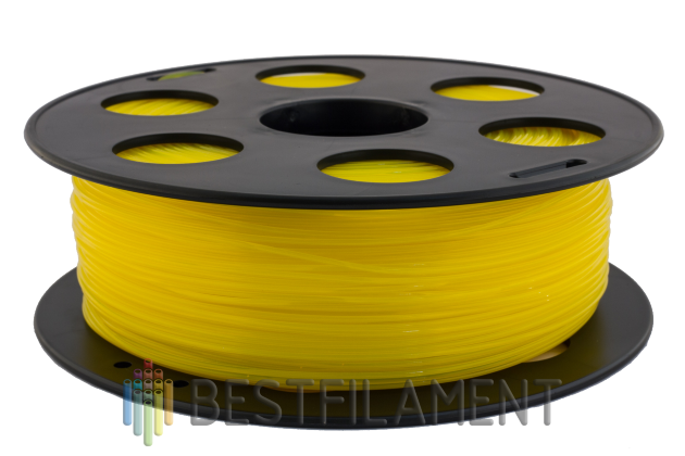 Желтый PETG пластик Bestfilament для 3D-принтеров 1 кг (1,75 мм) Желтый PETG пластик Bestfilament для 3D-принтеров 1 кг (1,75 мм)