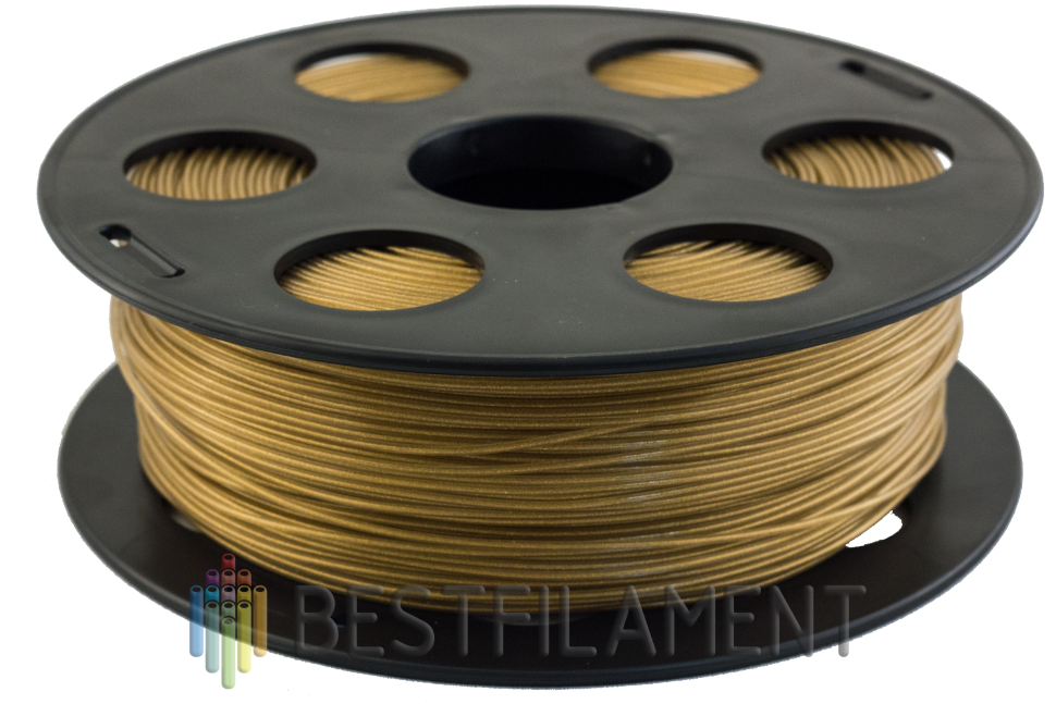 Золотистый металлик PLA пластик Bestfilament для 3D-принтеров 1 кг (2,85 мм)