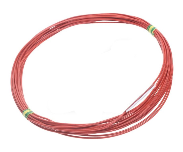 Провод AWG20 силиконовый 1м красный размотка